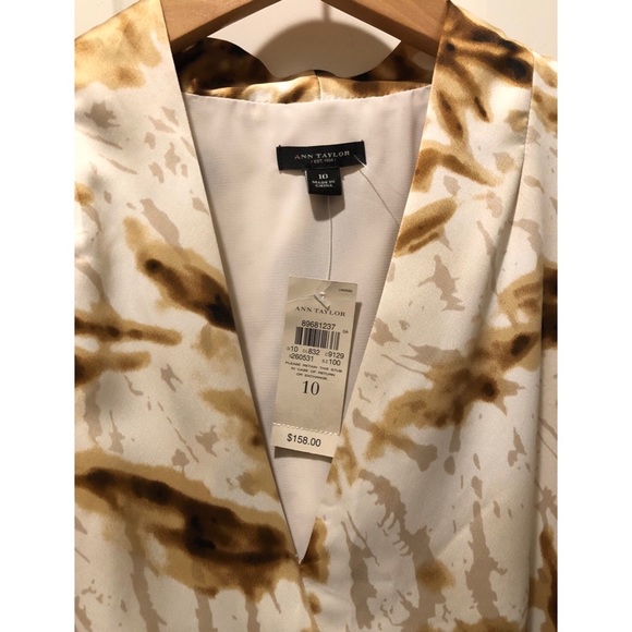 NWT $158 Ann Taylor Silky Sexy V-Neck Sleeveless Dress Size 10 - Picture 7 of 14